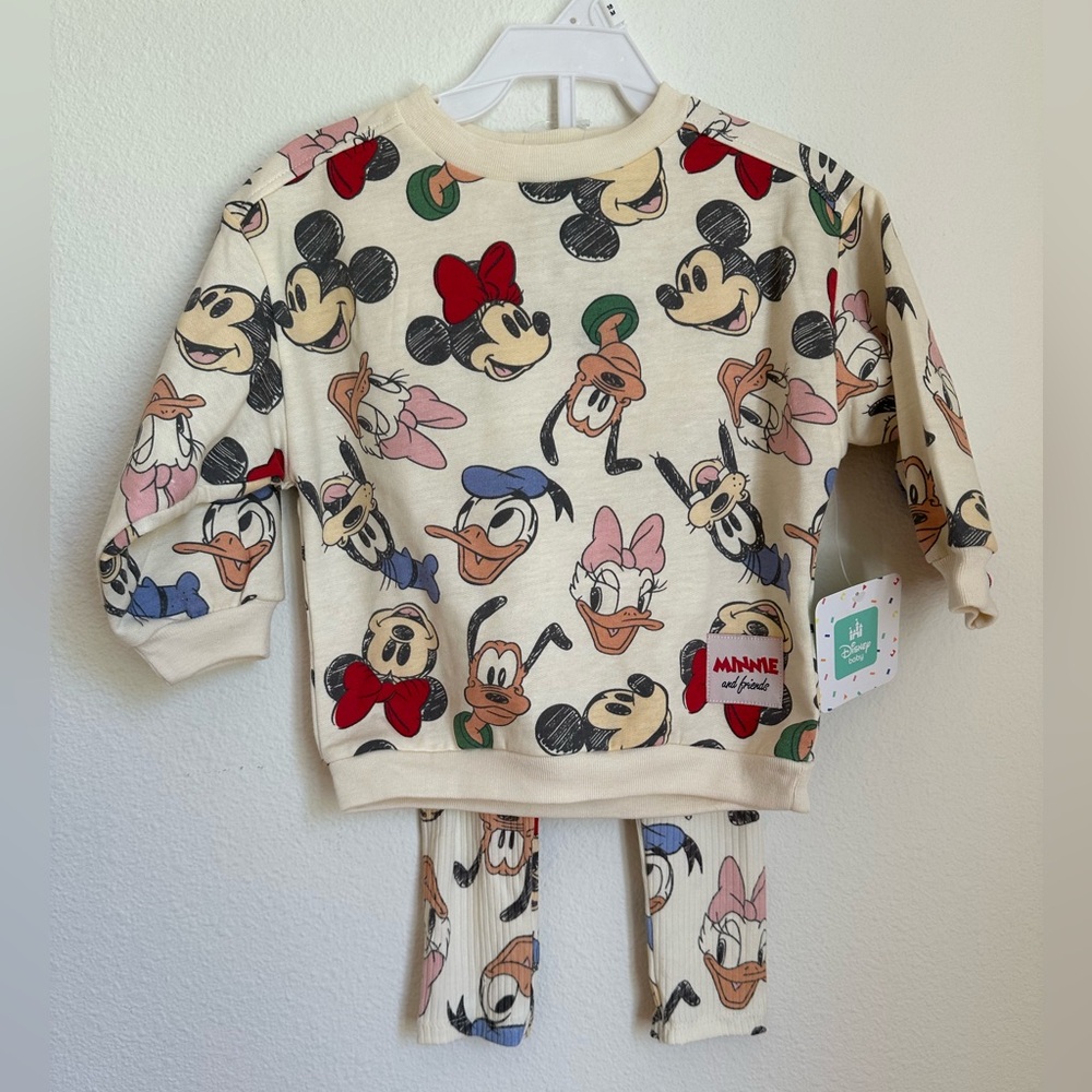 NWT Disney Baby Minnie & Friends 2 Piece Set
